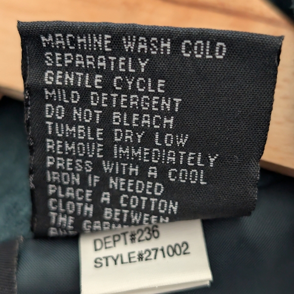 Atelier by B. Thomas 90's Deadstock Green 100% Suede Leather Wrap Top Size Large - Picture 8 of 11